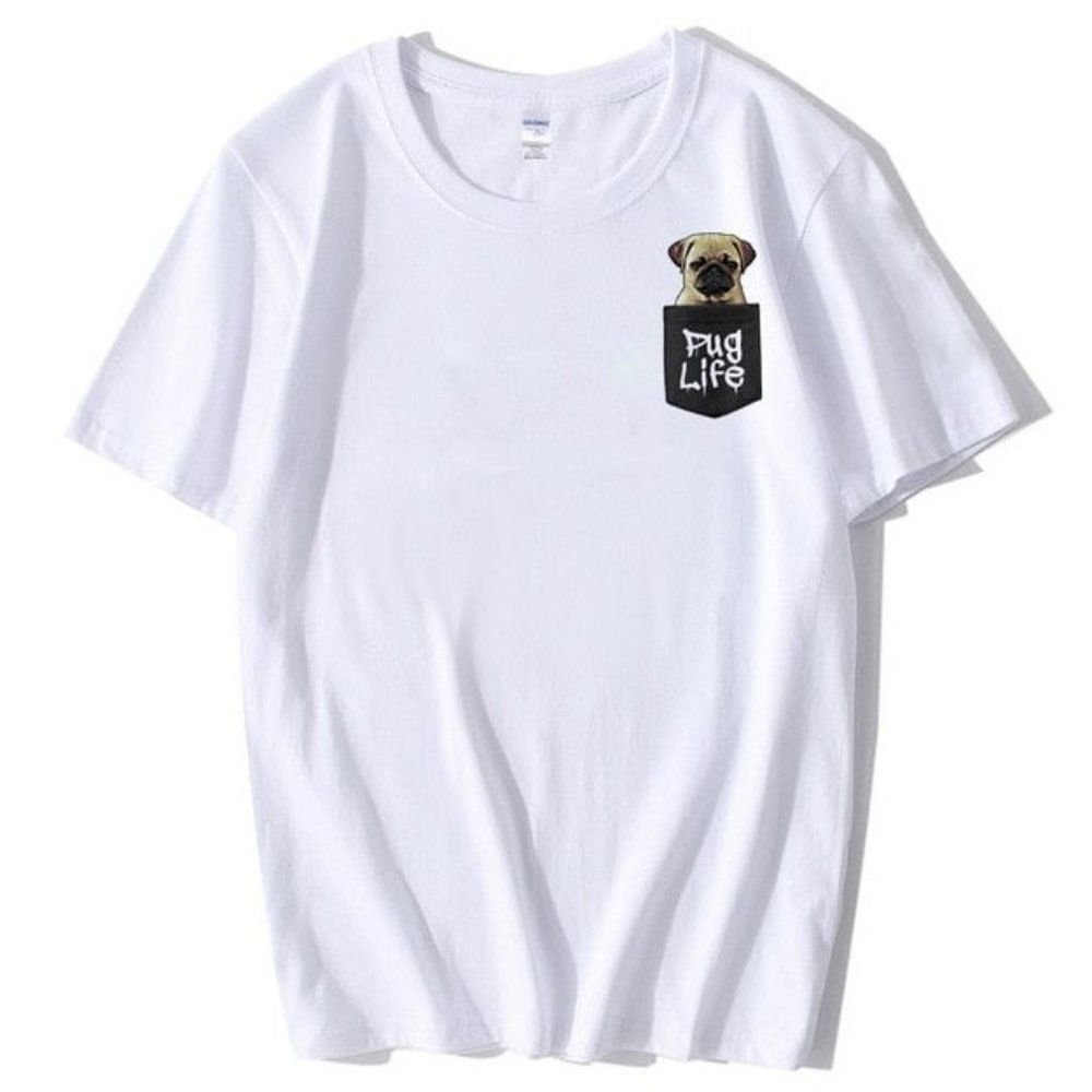 Gangster Pug Pug's Life Thug life hip hop rap tee t-shirt shirt dog lover